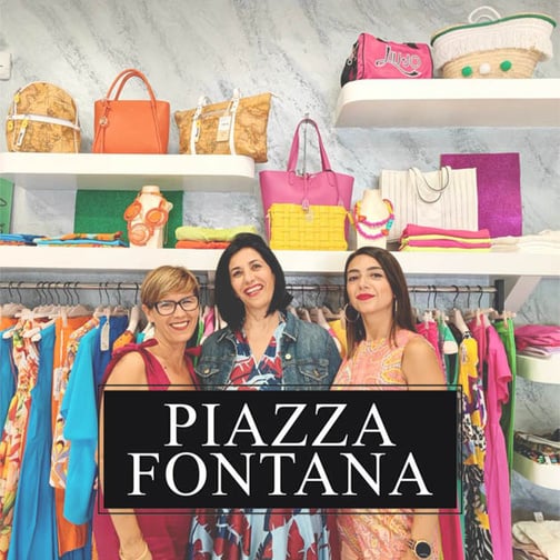 Negozio abbigliamento Piazza Fontana a Sant'Antioco. Abbigliamento di grandi firme e personale simpatico e qualificato. Con la Sant'Antioco card avrai il 20% di sconto su tutti i capi non in saldo o promozione. andreamilanoweb